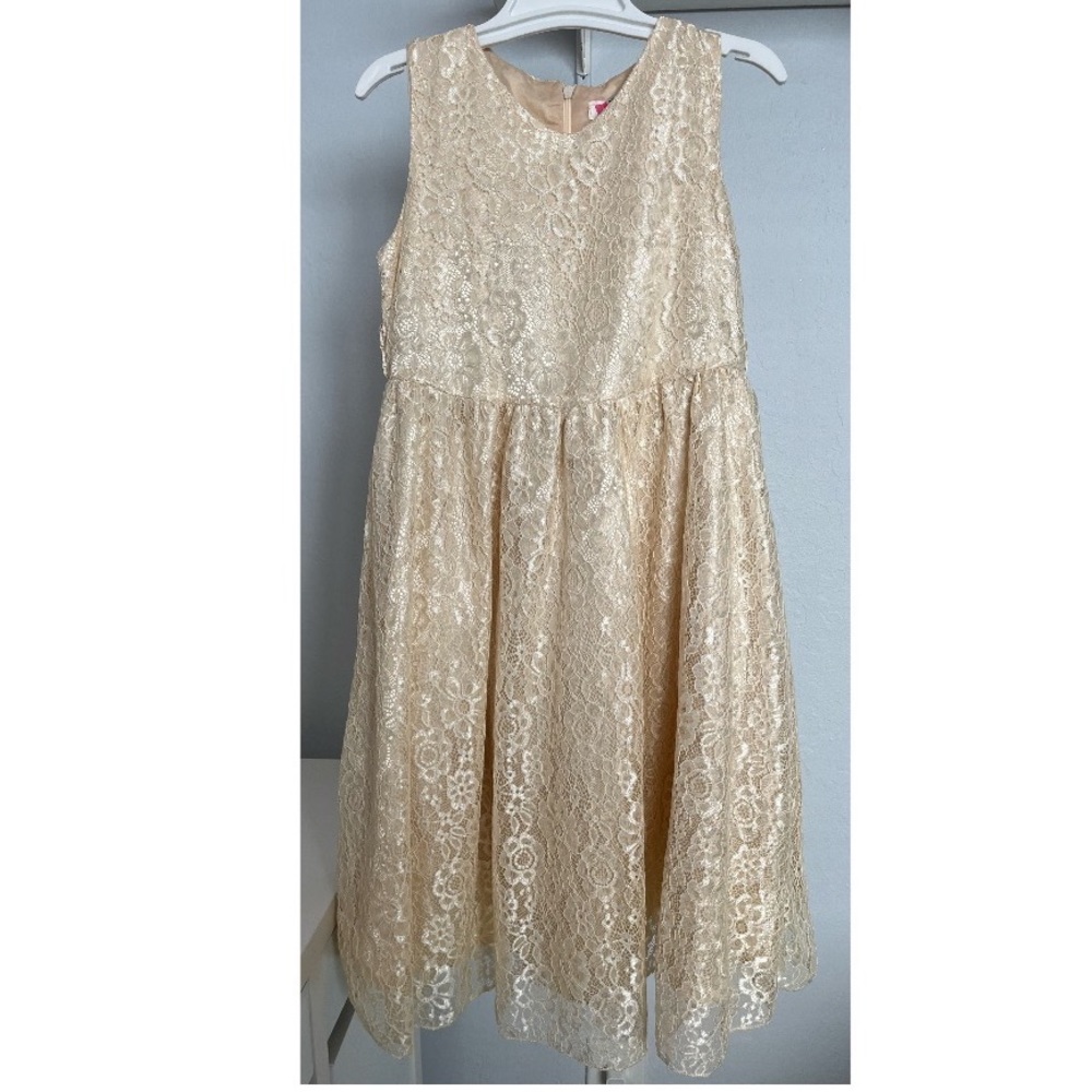 Cream colored lace dress